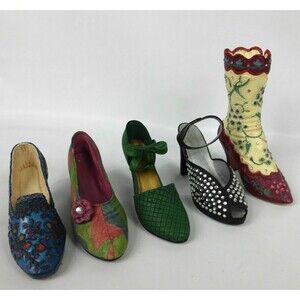 Vintage 1998 Just the Right Shoe Lot of 5 Opera Boot Pave' Empress Rose Court